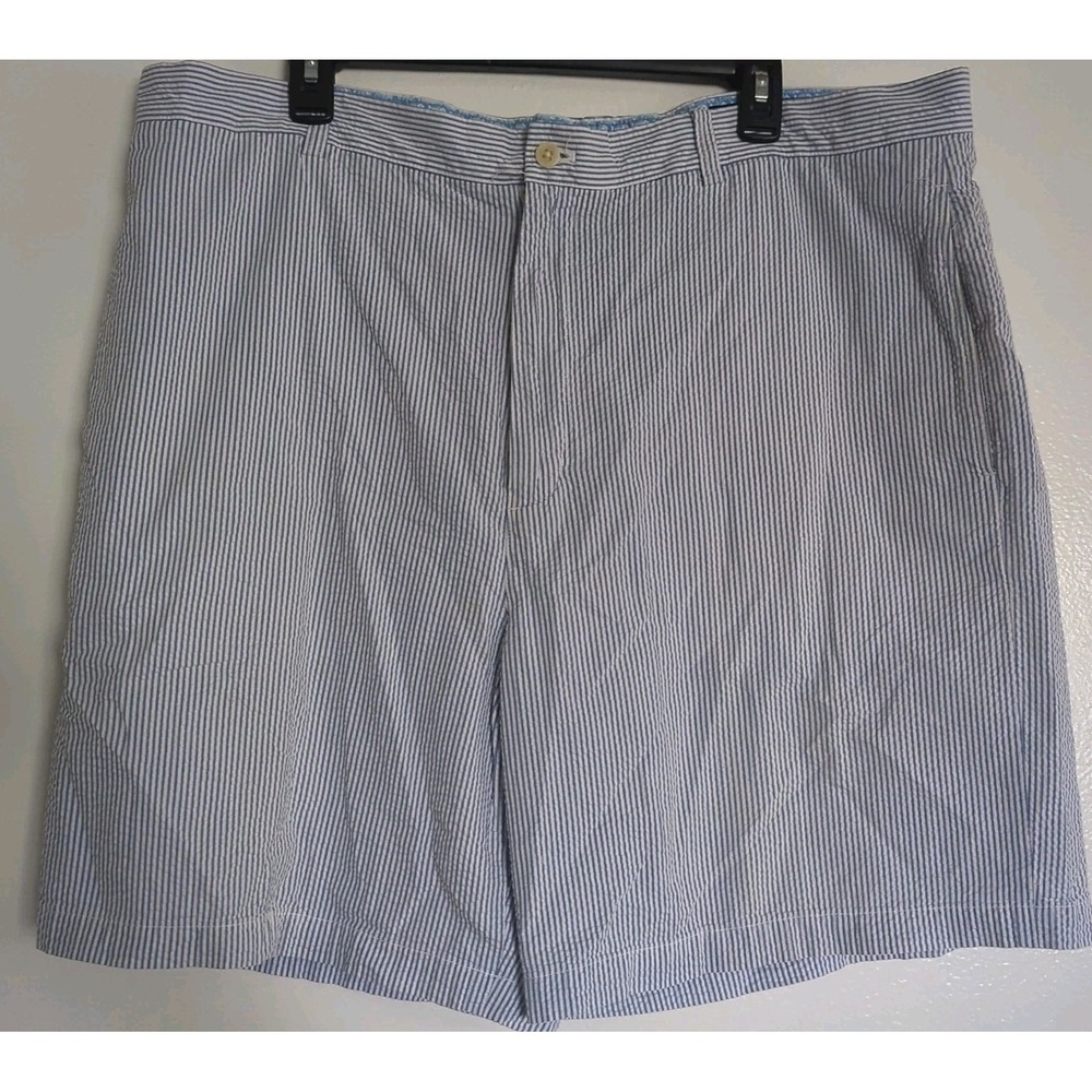 Vineyard Vines Mens BLUE‎ Gingham  "CLUB SHORT" 40 Seersucker 100% Cotton